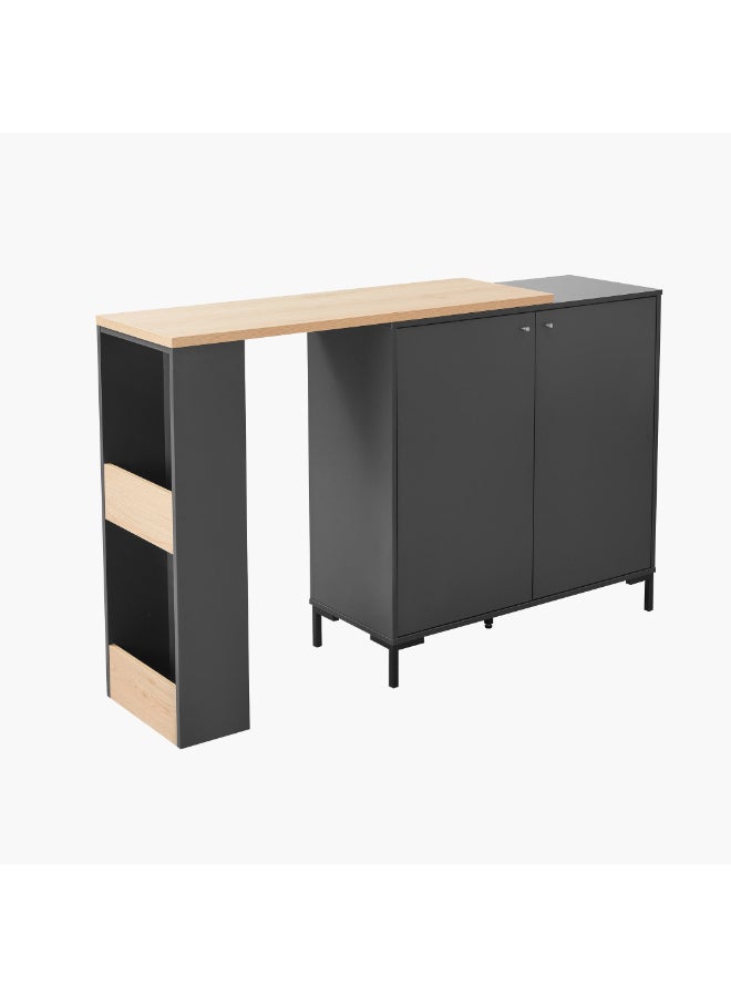 Home Box Siesta Bar Table with Side Cabinet - Image 3